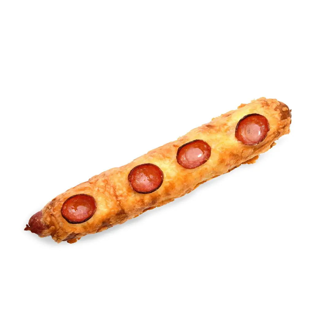 Cheese & Pepperoni Pretzel Dog