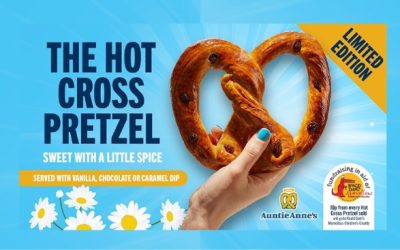 HOT CROSS BUNS WITH A TWIST: AUNTIE ANNE’S UK AND IRELAND LAUNCHES THE HOT CROSS PRETZEL