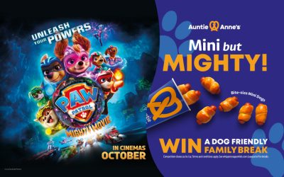 Auntie anne’s uk partners with paw patrol the mighty movie!